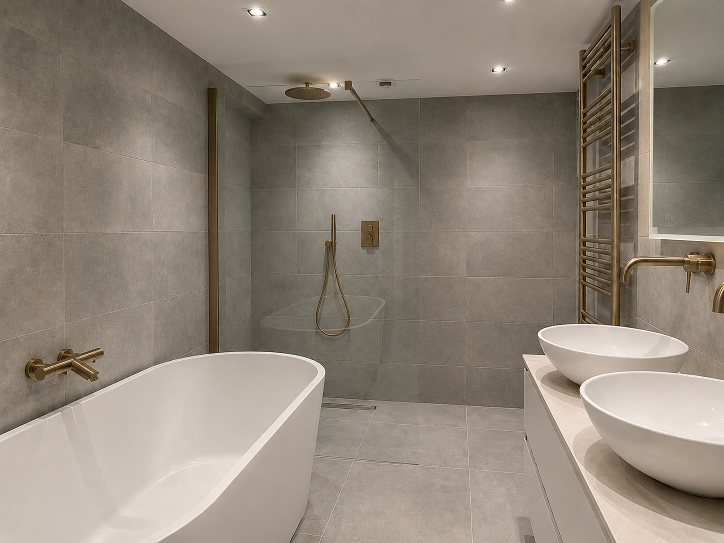 Bathroom remodeling project example